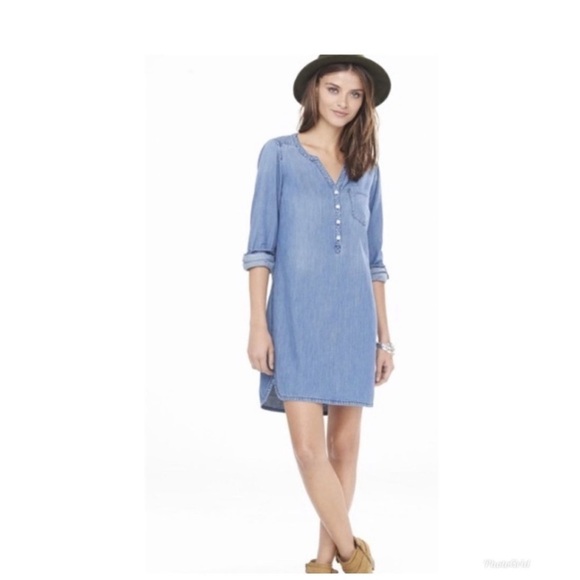 Express Dresses & Skirts - Express denim shirt dress. Perfect condition. Size small.